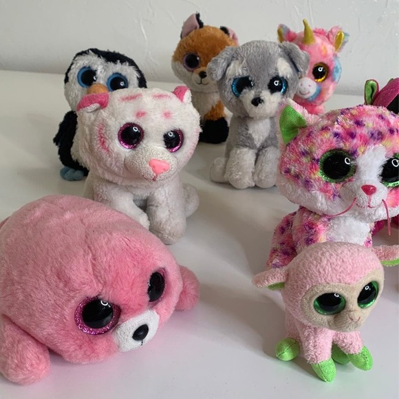 ty beanie boos plush toy stuffed animal dolls bundle of 12 EUC - Picture 3 of 12